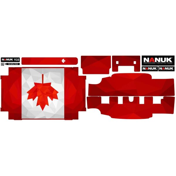 NANUK® Cases SKIN Gehäuse Folie CAN FLAG für Koffer 935